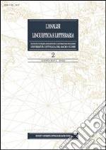 L&apos;Analisi Linguistica e Letteraria 2009-2. E-book. Formato PDF ebook