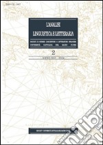 L&apos;Analisi Linguistica e Letteraria 2008-2. E-book. Formato PDF ebook