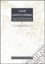 L&apos;Analisi Linguistica e Letteraria 2007-1. E-book. Formato PDF ebook