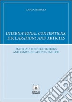 International conventions, declarations and articles. E-book. Formato EPUB