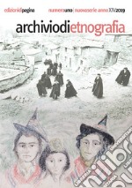 Archivio di etnografia 1/2019. E-book. Formato PDF ebook