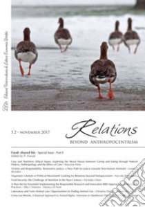 Relations. Beyond Anthropocentrism. Vol. 5, No. 2 (2017). Food: shared life: Part II. E-book. Formato EPUB ebook di AA. VV.