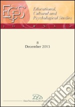 Journal of Educational, Cultural and Psychological Studies (ECPS Journal) No 8 (2013). E-book. Formato PDF ebook