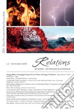 Relations. Beyond Anthropocentrism. Vol. 6, No. 2 (2018). Energy Ethics: Emerging Perspectives in Times of Energy Transitions. Part II. E-book. Formato EPUB ebook