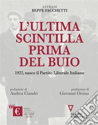 L’ultima scintilla prima del buio1922, nasce il Partito Liberale Italiano. E-book. Formato EPUB ebook