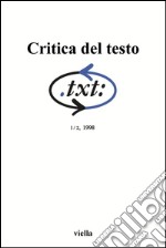 Critica del testo (1998) Vol. 1/2. E-book. Formato PDF ebook