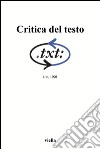 Critica del testo (1998) Vol. 1/2. E-book. Formato PDF ebook