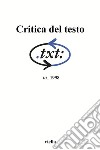 Critica del testo (1998) Vol. 1/3. E-book. Formato PDF ebook