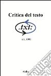 Critica del testo (1999) Vol. 2/2. E-book. Formato PDF ebook