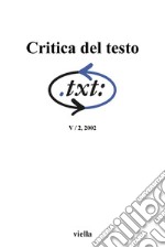 Critica del testo (2002) Vol. 5/2. E-book. Formato PDF ebook