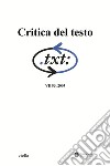 Critica del testo (2005) Vol. 8/3. E-book. Formato PDF ebook