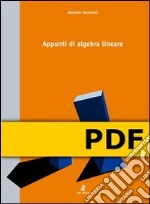 Appunti di algebra lineare. E-book. Formato PDF ebook