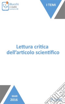 Lettura critica dell'articolo scientifico. E-book. Formato EPUB ebook di Pietro Dri