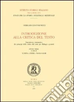 Introduzione alla critica del testo. Esposizione sistematica dei principi della critica del testo per filologi e giuristi. E-book. Formato EPUB