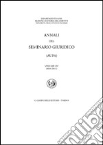 Annali del seminario giuridico (2010-2011). E-book. Formato PDF ebook