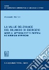 La value relevance del bilancio di esercizio. Modelli, metodologie di ricerca ed evidenze empiriche. E-book. Formato PDF ebook