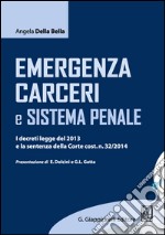 Emergenza carceri e sistema penale: I decreti legge del 2013 e la sentenza della Corte cost. n. 32/2014. Aggiornato al. d.l. 20 marzo 2014, n.36. Presentazione di E. Dolcini e  G.L. Gatta. E-book. Formato EPUB ebook