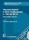 'Decreto Dignità' e Corte Costituzionale n. 194 del 2018: Come cambia il Jobs Act. E-book. Formato EPUB ebook