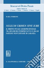 Nullum crimen sine iure: Il diritto penale giurisprudenziale tra dinamiche interpretative in Malam Partem e nuove istanze di garanzia. E-book. Formato PDF ebook