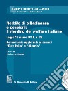 Reddito di cittadinanza e pensioni: il riordino del welfare italiano: Legge 28 marzo 2019, n. 26. Commentario aggiornato ai decreti 'Cura Italia' e 'Rilancio'. E-book. Formato PDF ebook di Stefano Giubboni