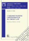 L'argomentazione costituzionale di common law: Un percorso di diritto comparato. E-book. Formato PDF ebook