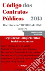 Código dos contratos públicos (2015). E-book. Formato EPUB ebook