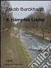 E Hämpfeli Lieder. E-book. Formato EPUB ebook di Jacob Burckhardt