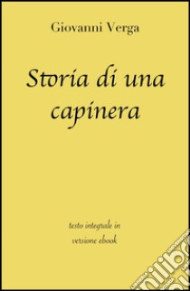 Storia di una capinera di Giovanni Verga in ebook. E-book. Formato Mobipocket ebook di Giovanni Verga