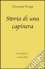 Storia di una capinera di Giovanni Verga in ebook. E-book. Formato Mobipocket ebook