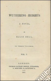 Wuthering heights. E-book. Formato Mobipocket ebook di Emily Brontë