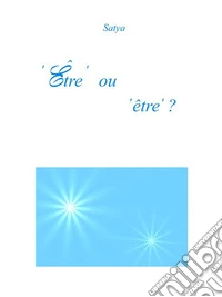 ‘Être’ ou ‘être’ ?. E-book. Formato PDF ebook