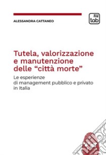 Tutela, valorizzazione e manutenzione delle cosiddette “città morte”Le esperienze di management pubblico e privato in Italia. E-book. Formato PDF ebook di Alessandra Cattaneo