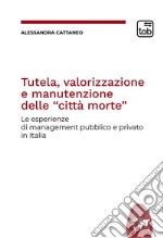 Tutela, valorizzazione e manutenzione delle cosiddette “città morte”Le esperienze di management pubblico e privato in Italia. E-book. Formato PDF