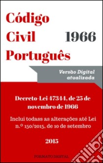 Código civil português. E-book. Formato EPUB ebook di Vítor Vieira