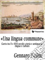 «Una lingua commune»: Gaeta tra X e XVII secolo: storia e antiquaria, lingua e cultura. E-book. Formato Mobipocket ebook