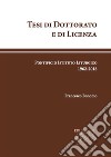 Tesi di Dottorato e di Licenza. E-book. Formato EPUB ebook