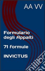 Formulario degli appalti. E-book. Formato EPUB ebook