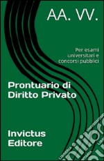 Prontuario di diritto privato. E-book. Formato EPUB ebook