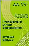 Prontuario di diritto ecclesiastico. E-book. Formato EPUB ebook