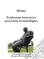 Traduzione letteraria e precisione terminologicaCon esempi dai racconti di Antón Pàvlovic C?echov. E-book. Formato EPUB ebook