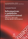 Informazione e pubbliche amministrazioni. E-book. Formato EPUB ebook