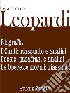 Giacomo Leopardi. Biografia e poesie: parafrasi e analisi. E-book. Formato EPUB ebook di Studia Rapido
