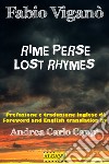 Rime perse / Lost rhymes. E-book. Formato EPUB ebook