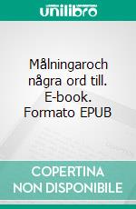 Målningaroch några ord till. E-book. Formato EPUB ebook