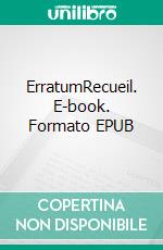 ErratumRecueil. E-book. Formato EPUB ebook di Salima Sedira