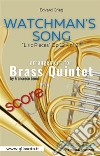 Watchman's Song - Brass Quintet (score)'Liric Pieces' Op 12 - n° 3. E-book. Formato EPUB ebook