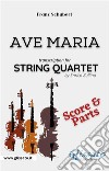 Ave Maria (Schubert) - String Quartet score & parts. E-book. Formato PDF ebook