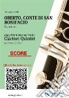 Clarinet Quintet score &quot;Oberto, Conte di San Bonifacio&quot;Overture. E-book. Formato EPUB ebook