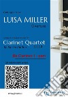 Bb Clarinet 1 part of &quot;Luisa Miller&quot; for Clarinet QuartetOverture. E-book. Formato EPUB ebook