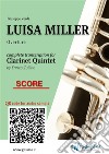 Clarinet Quintet Score of &quot;Luisa Miller&quot;Overture. E-book. Formato EPUB ebook